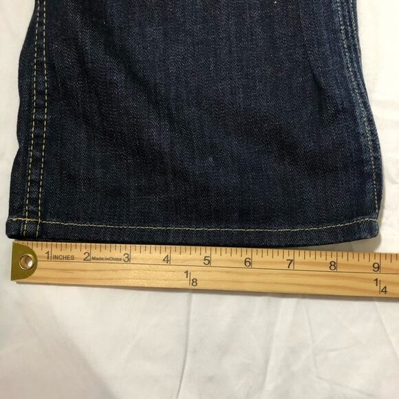 Hudson NEW womens jeans 32x31 petite bootcut dark wash stretchy y2k flap pockets - Picture 11 of 13